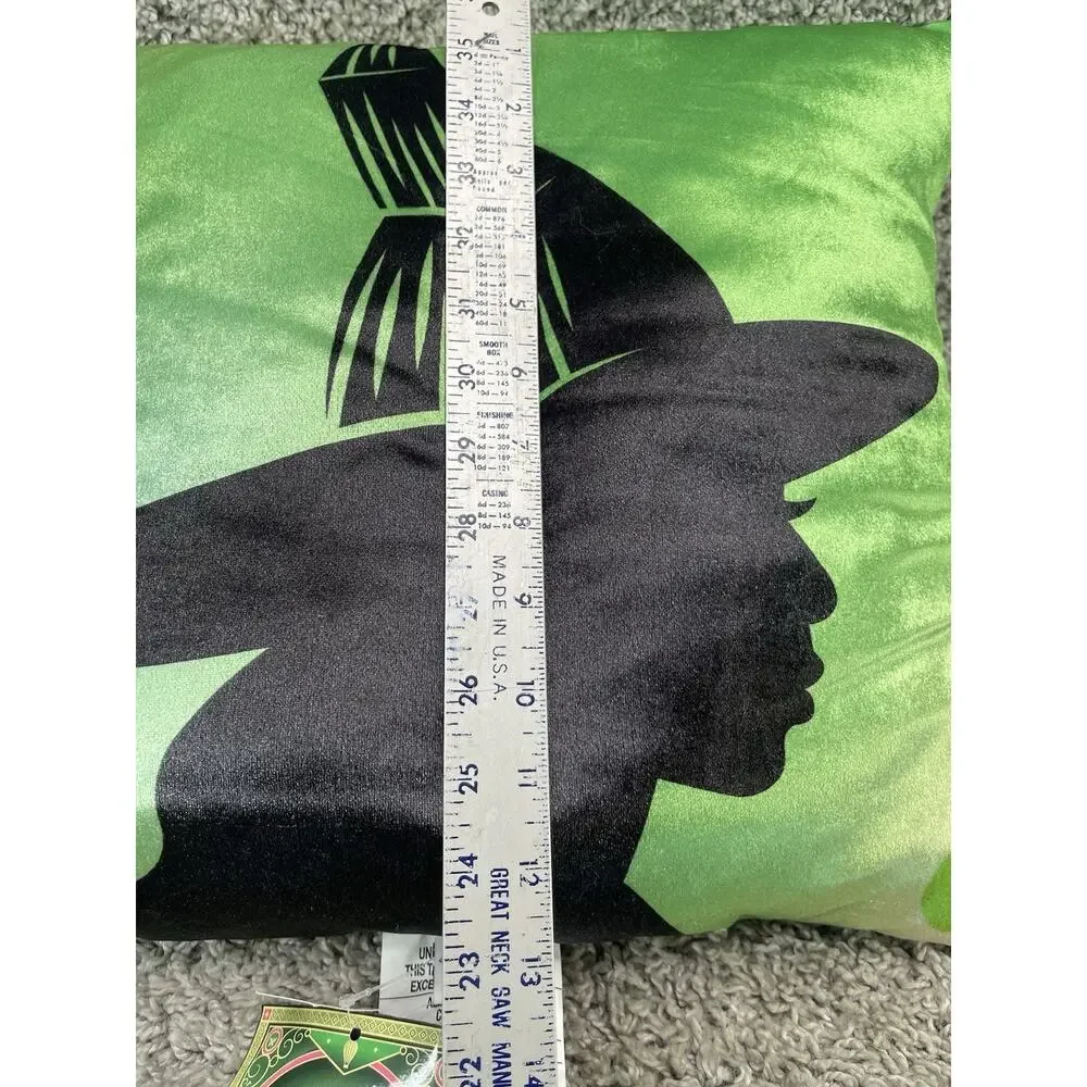 Wicked The Movie Born Wicked Elphaba Green Witch Decorative Throw Pillow 16